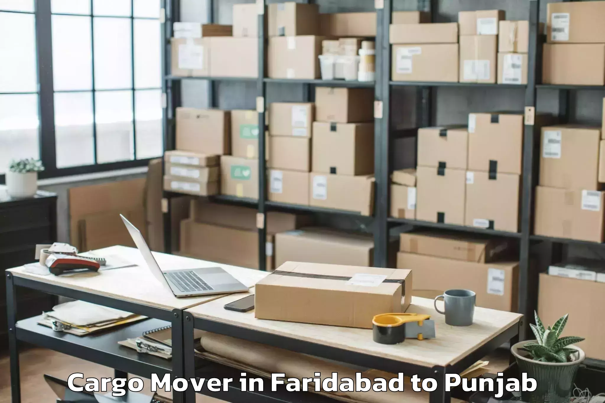 Faridabad to Adampur Jalandhar Cargo Mover Booking